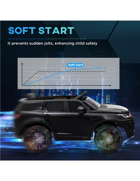 AIYAPLAY Land Rover Discovery Sport Licensed 12V Kids Ride on Car w/ Remote Control, Lights Music Horn, for 3-6 Years Black 370- - pic 106033 | FastDaddyshop