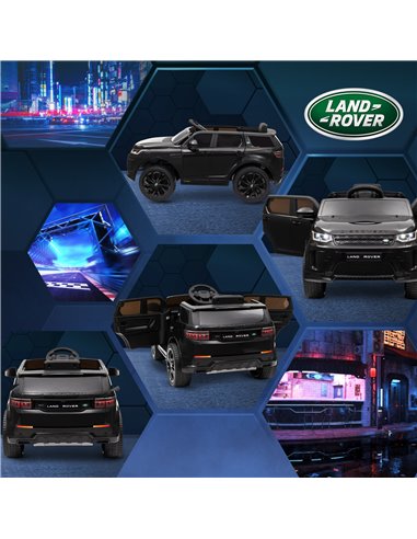 AIYAPLAY Land Rover Discovery Sport Licensed 12V Kids Ride on Car w/ Remote Control, Lights Music Horn, for 3-6 Years Black 370-