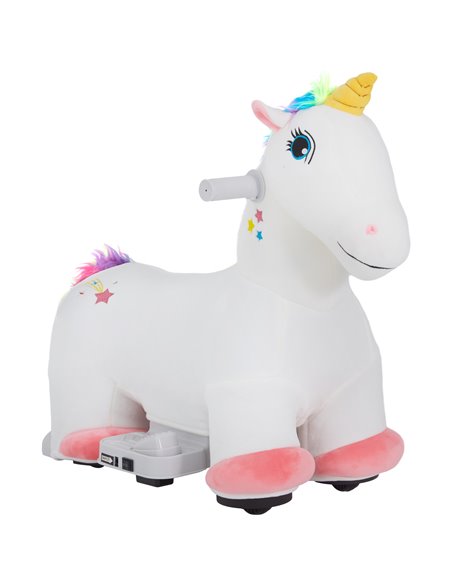 AIYAPLAY 6V Electric Ride on Unicorn, Battery Powered Kids Ride on Animal Toy with Music Forward Control, for 18-36 Months 370-3 - pic 106046 | FastDaddyshop