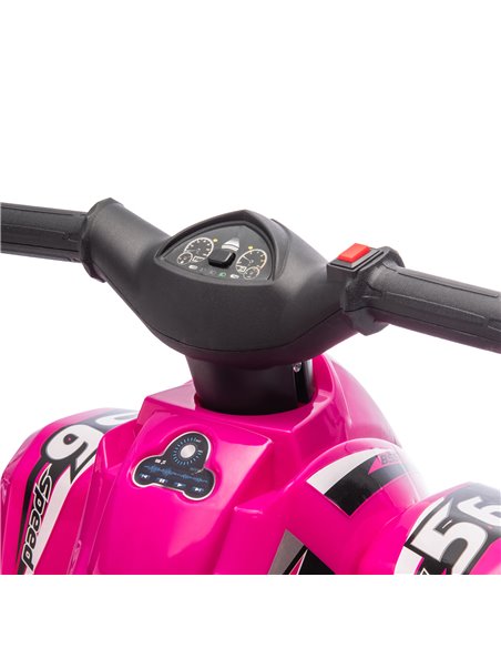 AIYAPLAY 6V Kids Electric Quad Bike w/ Music, Forward Function, for 2-6 Years, Pink 370-379V70PK - pic 106098 | FastDaddyshop