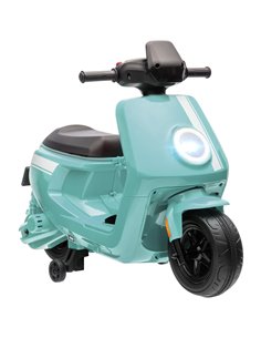 AIYAPLAY 6V Ride on Motorbike Kids Electric Motorbike w/ Headlight Music, Training Wheels, for Ages 18-36 Months - Green 370-351