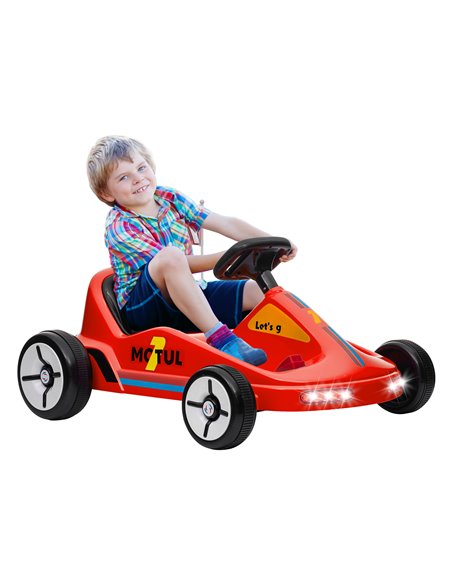 AIYAPLAY 6V Electric Go Kart for Kids with Music, Light, Horn, for 3-5 Years, Red 370-357V70RD - pic 106109 | FastDaddyshop
