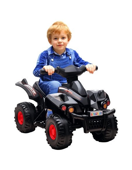 AIYAPLAY 6V Kids Electric Quad Bike w/ Music, Forward Function, for 2-6 Years, Black 370-379V70BK - pic 106118 | FastDaddyshop