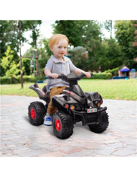 AIYAPLAY 6V Kids Electric Quad Bike w/ Music, Forward Function, for 2-6 Years, Black 370-379V70BK - pic 106119 | FastDaddyshop