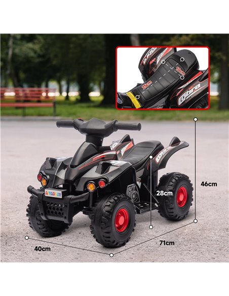 AIYAPLAY 6V Kids Electric Quad Bike w/ Music, Forward Function, for 2-6 Years, Black 370-379V70BK - pic 106120 | FastDaddyshop