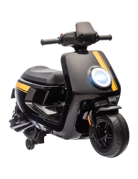 AIYAPLAY 6V Ride on Motorbike Kids Electric Motorbike w/ Headlight Music, Training Wheels, for Ages 18-36 Months - Black 370-351 - pic 106136 | FastDaddyshop