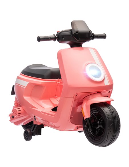 AIYAPLAY 6V Ride on Motorbike Kids Electric Motorbike w/ Headlight Music, Training Wheels, for Ages 18-36 Months - Pink 370-351V - pic 106145 | FastDaddyshop