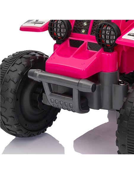 AIYAPLAY 6V Electric Quad Bike for Kids, Ride On ATV w/ Forward Backward, Headlights, for 18-36 Months - Pink 370-337V70PK - pic 106170 | FastDaddyshop