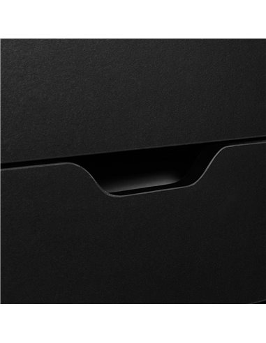 Vinsetto Seven-Drawer Filing Cabinet, with Wheels - Black 924-045BK