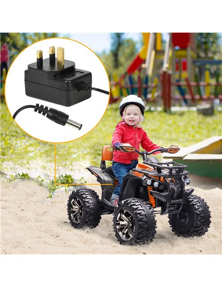 AIYAPLAY 12V 1A Battery Charger for Ride on Cars 370-327V70BK - pic 106281 | FastDaddyshop