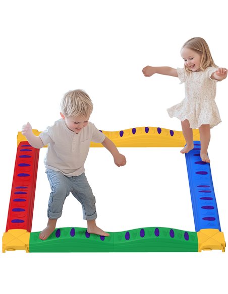 AIYAPLAY 12PCs Kids Balance Beam Stepping Stones w/ Non-Slip Foot Pads 347-024V00MX - pic 106406 | FastDaddyshop