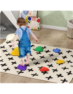 AIYAPLAY 6-Piece Heart-Shaped Kids Balance Stepping Stones and Motor Skills, Multicoloured 347-023V00MX 2