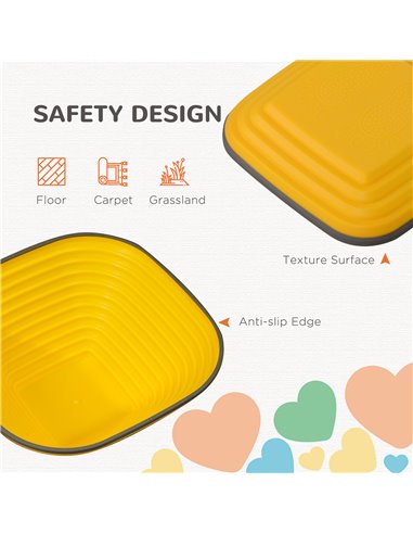 AIYAPLAY Balance Stepping Stones for Kids, 6PCs Non-Slip Stackable River Stones, Obstacle Courses for Balance & Motor Skills 347