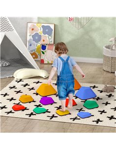 AIYAPLAY 11-Piece Heart-Shaped Kids Balance Stepping Stones and Motor Skills, Multicoloured 347-023V02MX 2