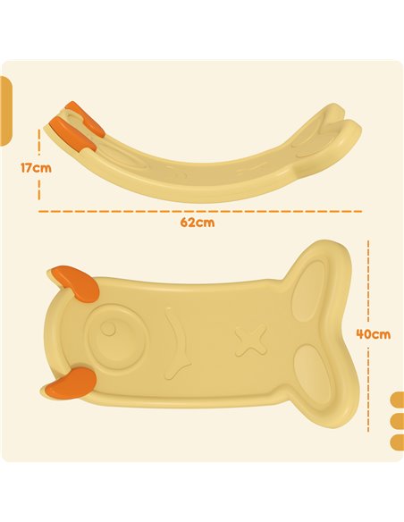 AIYAPLAY Balance Board for Kids Balance Training & Sensory Play, Yellow 331-076V00YL - pic 106561 | FastDaddyshop