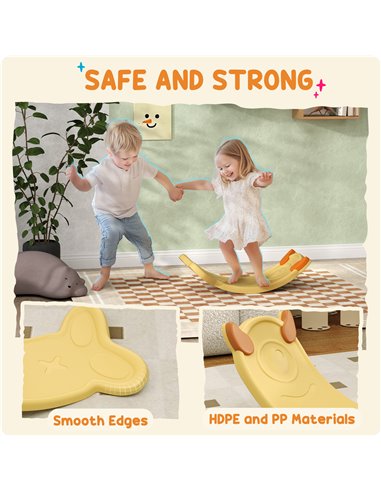 AIYAPLAY Balance Board for Kids Balance Training & Sensory Play, Yellow 331-076V00YL