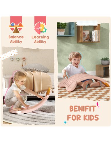AIYAPLAY Balance Board for Kids Balance Training & Sensory Play, Pink 331-076V00PK
