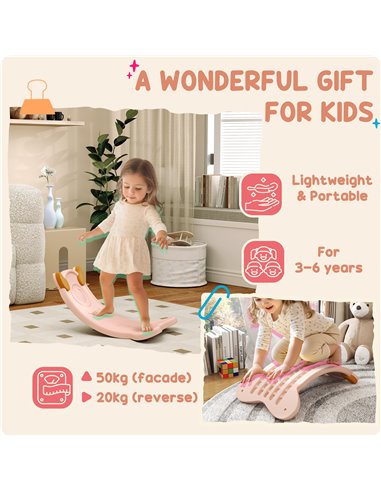 AIYAPLAY Balance Board for Kids Balance Training & Sensory Play, Pink 331-076V00PK