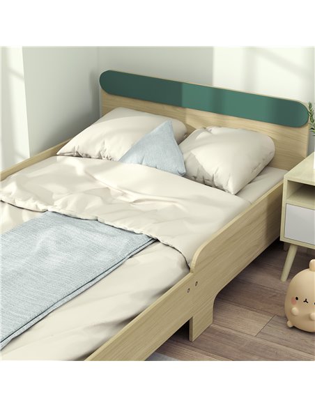 AIYAPLAY Toddler Bed with Safety Rail for Ages 3-10 Years, 195 x 103 x 60.5cm, Green 313-017V00GN - pic 106602 | FastDaddyshop