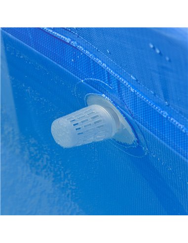 Outsunny Steel Frame Pool with Filter Pump, Filter Cartridge, Reinforced Sidewalls Rust Resistant Above Ground Swimming Pool 292
