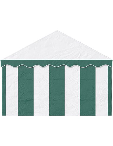 Outsunny 4 x 4m Garden Gazebo with Sides, Galvanised Marquee Party Tent with Four Windows and Double Doors, for Parties, Wedding