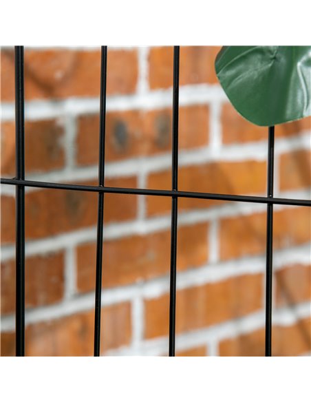 Outsunny Decorative Garden Fencing, 8PCs 43in x 23ft Outdoor Picket Fence Panels, Rustproof Metal Wire Landscape Flower Bed Bord - pic 107458 | FastDaddyshop