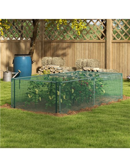 Outsunny 8' x 4' Plant Protection Cage, with Door, Green 84H-027V01GN - pic 107541 | FastDaddyshop