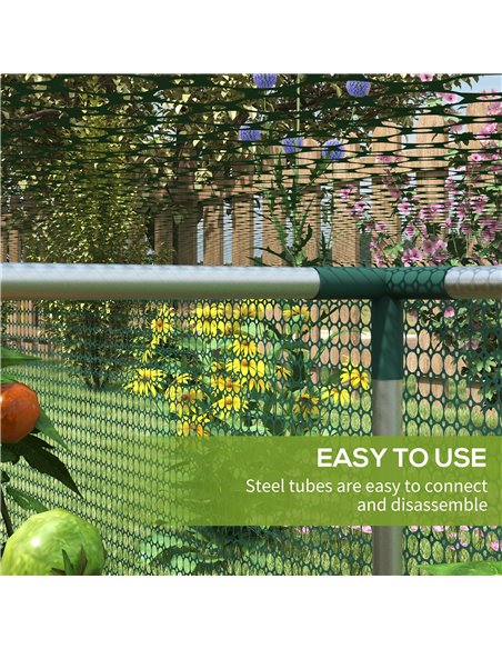 Outsunny 8' x 4' Plant Protection Cage, with Door, Green 84H-027V01GN - pic 107544 | FastDaddyshop