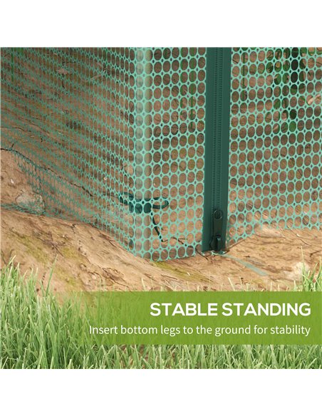 Outsunny 8' x 4' Plant Protection Cage, with Door, Green 84H-027V01GN - pic 107546 | FastDaddyshop