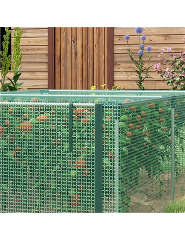 Outsunny 8' x 4' Plant Protection Cage, with Door, Green 84H-027V01GN