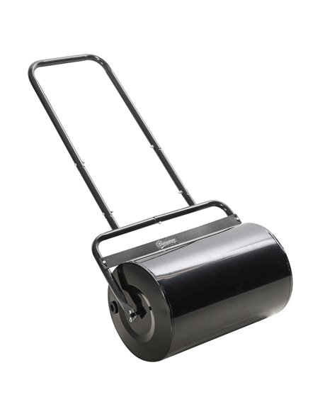 Outsunny 38L Fillable Cylinder Steel Lawn Roller - Black 845-343BK - pic 107549 | FastDaddyshop