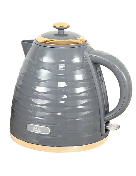 HOMCOM 3kW Rapid Boil Honeycomb Kettle - Grey 800-207V70GY - pic 107585 | FastDaddyshop