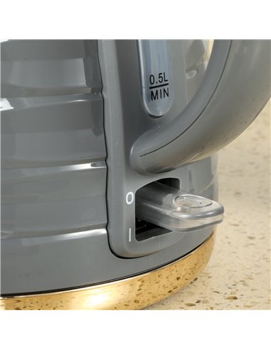 HOMCOM 3kW Rapid Boil Honeycomb Kettle - Grey 800-207V70GY