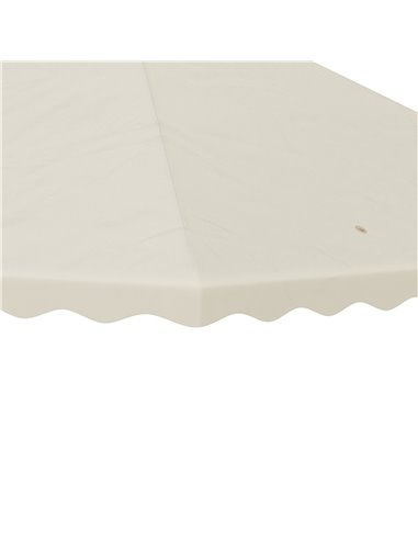 Outsunny 3 x 3 (m) Gazebo Canopy Replacement Covers, 2-Tier Gazebo Roof Replacement (TOP ONLY), Cream White