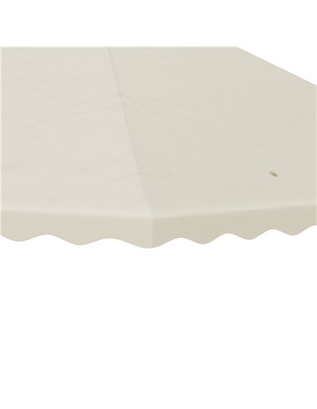 Outsunny 3 x 3 (m) Gazebo Canopy Replacement Covers, 2-Tier Gazebo Roof Replacement (TOP ONLY), Cream White - pic 10761 | FastDaddyshop