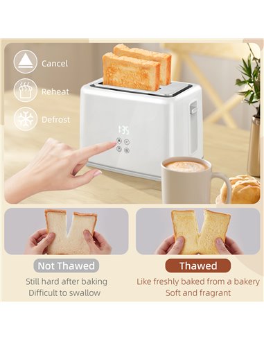 HOMCOM Kettle and Toaster Set, 1.5L 3000W Fast Boil Kettle with Insulation & 2 Slice Toaster Kitchen Set with 7 Level Browning C