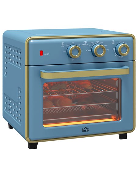 HOMCOM 20L 90-230℃ Mini Electric Oven - Blue 800-152V70BU - pic 107648 | FastDaddyshop
