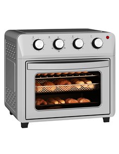 HOMCOM 24L Air Fryer Oven, Mini Oven, Oil Free Cooking, Grill, Roast, Bake, with Adjustable Temperature, Timer, Touch Screen, Di