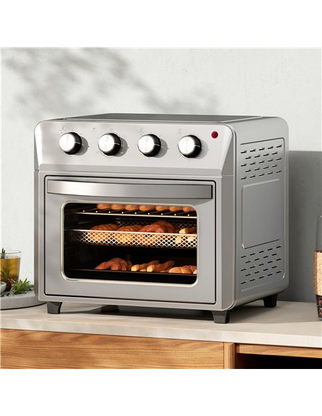 HOMCOM 24L Air Fryer Oven, Mini Oven, Oil Free Cooking, Grill, Roast, Bake, with Adjustable Temperature, Timer, Touch Screen, Di - pic 107676 | FastDaddyshop