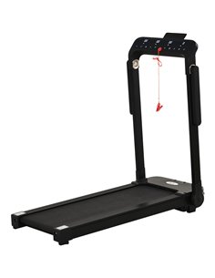 HOMCOM 600W Foldable Steel Motorised Treadmill Running Machine w/ LCD Monitor Black A90-203V70