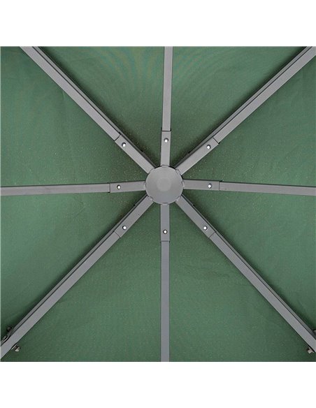 Outsunny 3 x 3 m Gazebo Top Cover Double Tier Canopy Replacement Pavilion Roof Dark Green - pic 10771 | FastDaddyshop