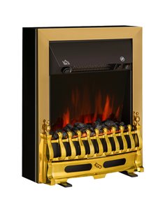 HOMCOM Electric Fireplace LED Light Complete Fire Place Heating Indoor Heater Coal Burning Flame Effect Heat 2000W Max 820-042