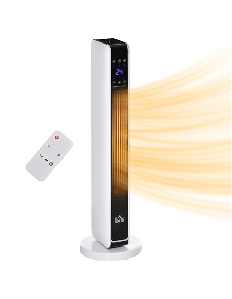 HOMCOM Indoor Tower Space Heater with 2 Heater 1100W/2200W and Fan, Floor Electric Heater for Office, with Timer, Remote 820-249 - pic 107756 | FastDaddyshop