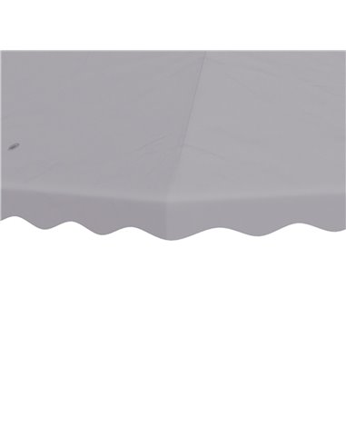 Outsunny 3 x 3 (m) Gazebo Canopy Replacement Covers, 2-Tier Gazebo Roof Replacement (TOP ONLY), Light Grey