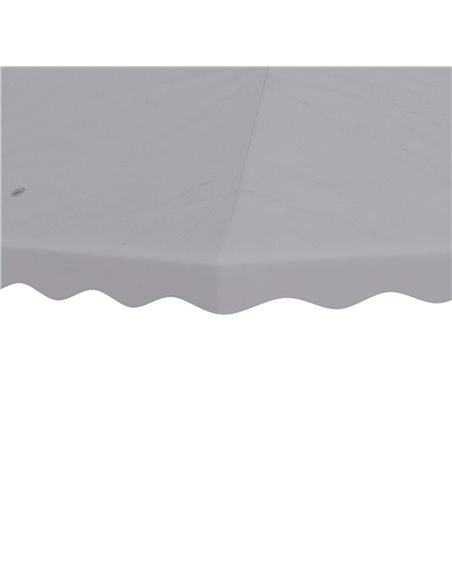 Outsunny 3 x 3 (m) Gazebo Canopy Replacement Covers, 2-Tier Gazebo Roof Replacement (TOP ONLY), Light Grey - pic 10778 | FastDaddyshop