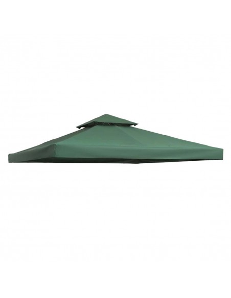 Outsunny 3 x 3 m Gazebo Top Cover Double Tier Canopy Replacement Pavilion Roof Dark Green - pic 10784 | FastDaddyshop
