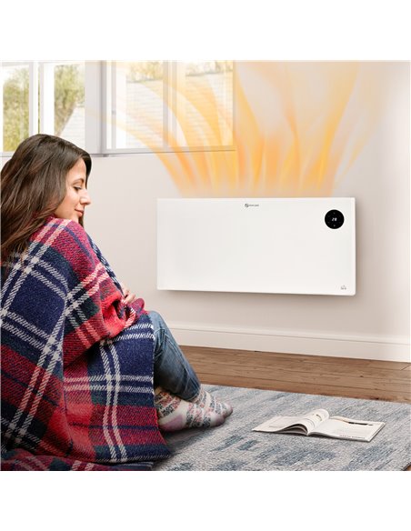 HOMCOM 2000W Electric Convector Heater, Freestanding or Wall Mounted, Space Heater with Adjustable Thermostat, Timer, White 820- - pic 107854 | FastDaddyshop