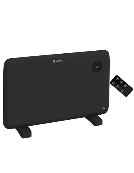 HOMCOM 1.2kW Freestand/On-Wall Electric Convector Heater, with Adjustable Thermostat - Black 820-352V70BK - pic 107909 | FastDaddyshop