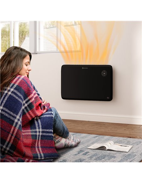 HOMCOM 1.2kW Freestand/On-Wall Electric Convector Heater, with Adjustable Thermostat - Black 820-352V70BK - pic 107917 | FastDaddyshop