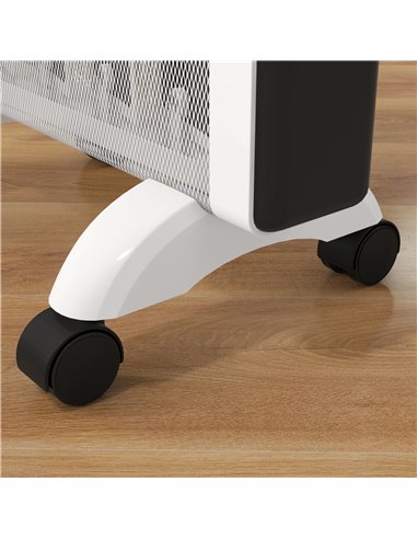 HOMCOM 2kW Electric Heater, 10-45℃ Temperature - White 820-415V70WT